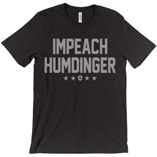 Impeach Humdinger Grayscale Stars T-Shirt (Adult Unisex)