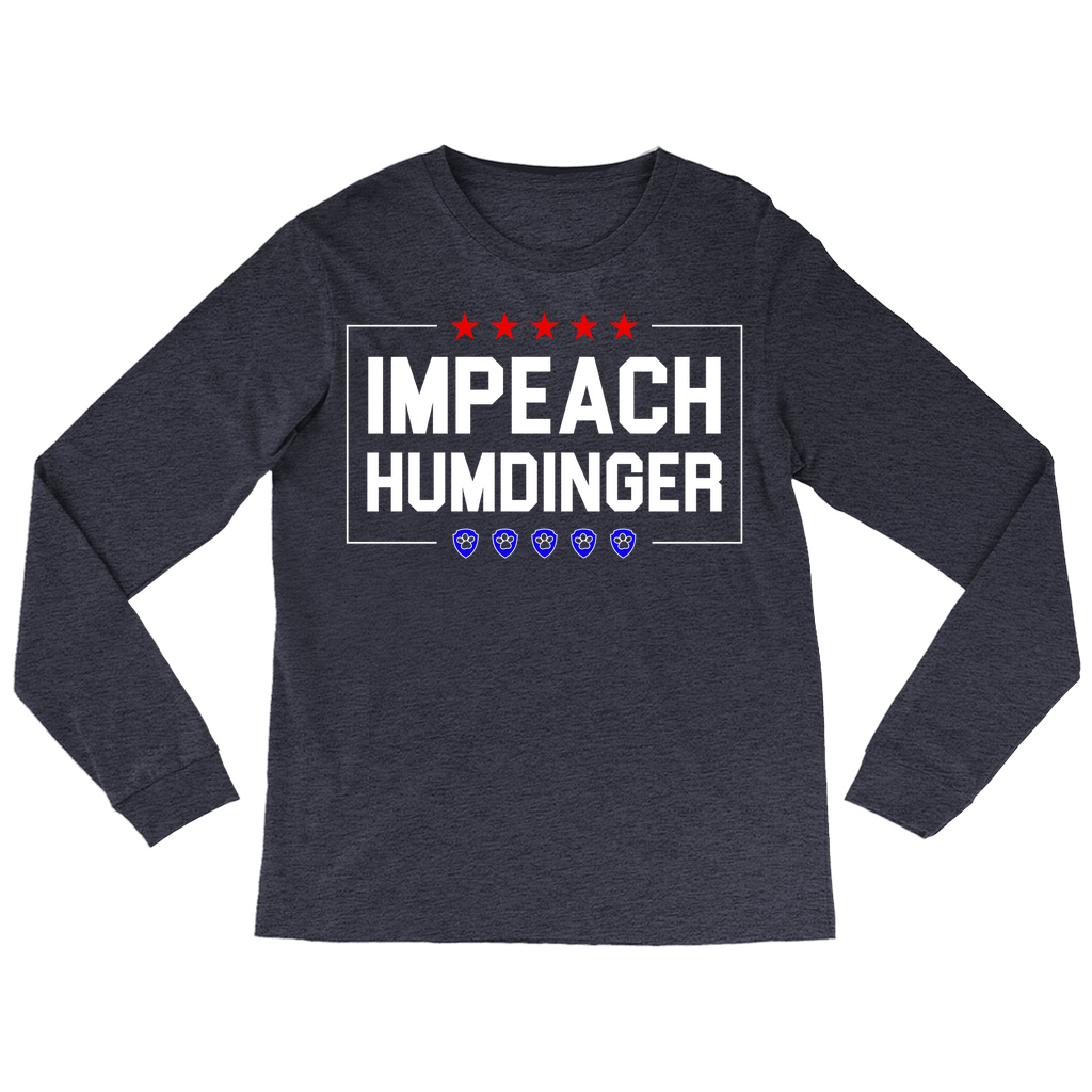 Impeach Humdinger Stars and Paws Long Sleeve Shirt (Adult Men or Unisex)