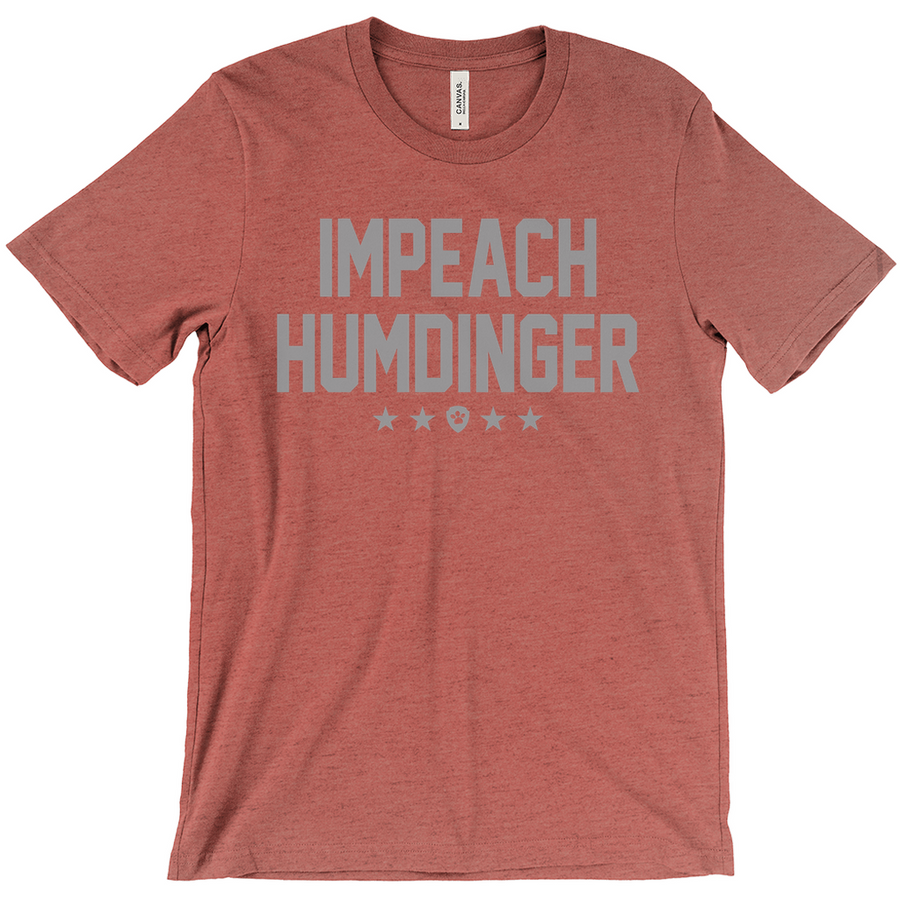 Impeach Humdinger Grayscale Stars T-Shirt (Adult Unisex)