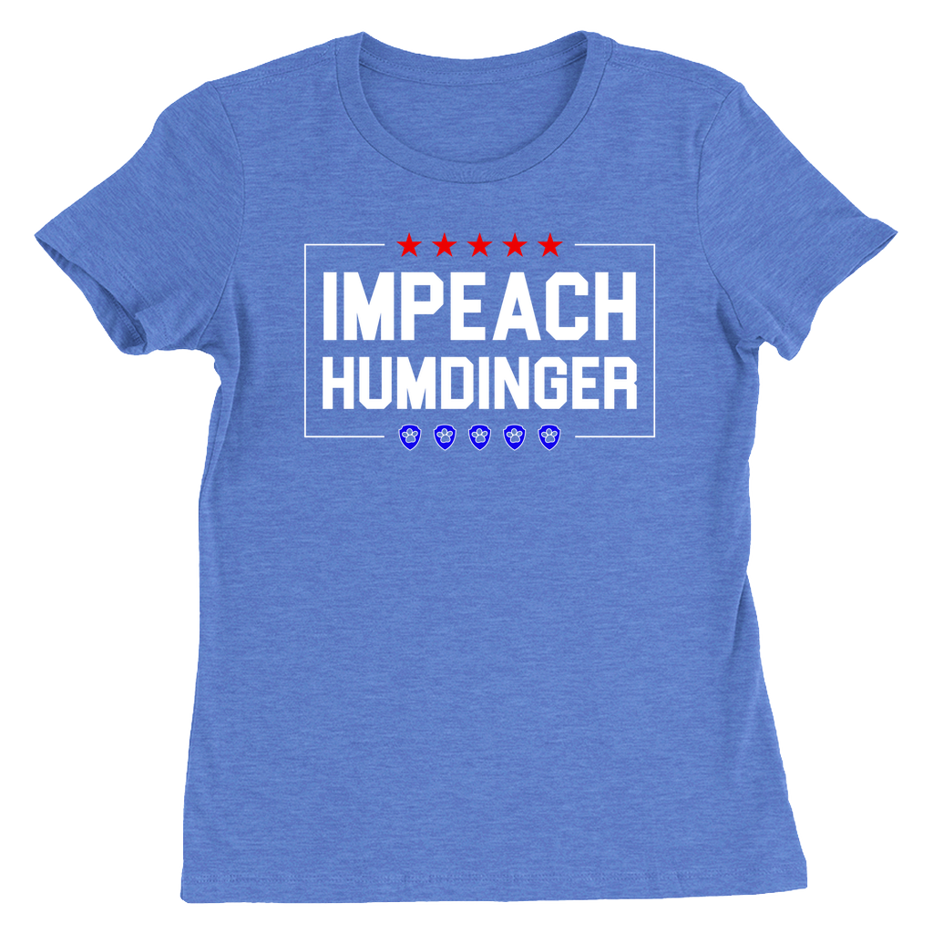 Impeach Humdinger Stars & Paws Womens T-Shirt