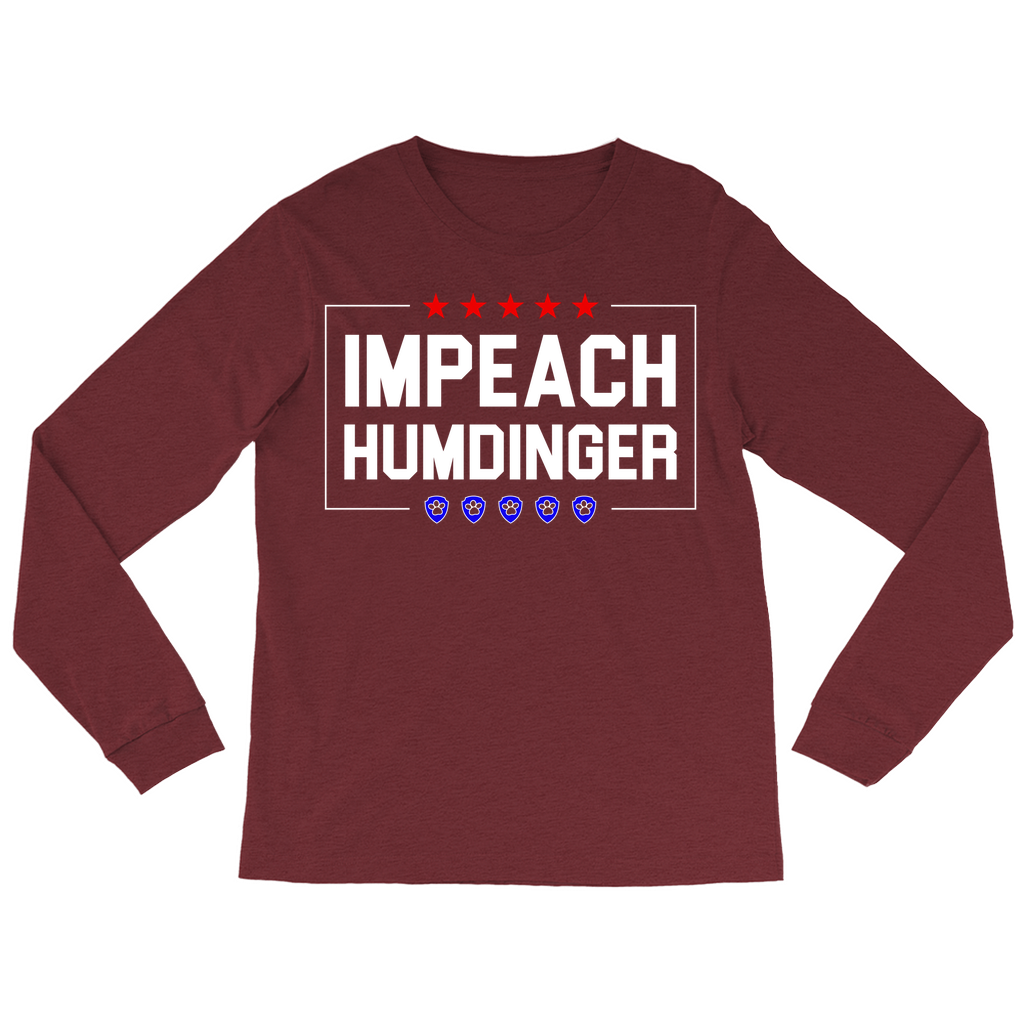 Impeach Humdinger Stars and Paws Long Sleeve Shirt (Adult Men or Unisex)