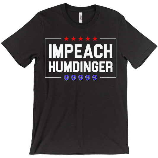 Impeach Humdinger Stars & Paws Unisex Adult T-Shirt