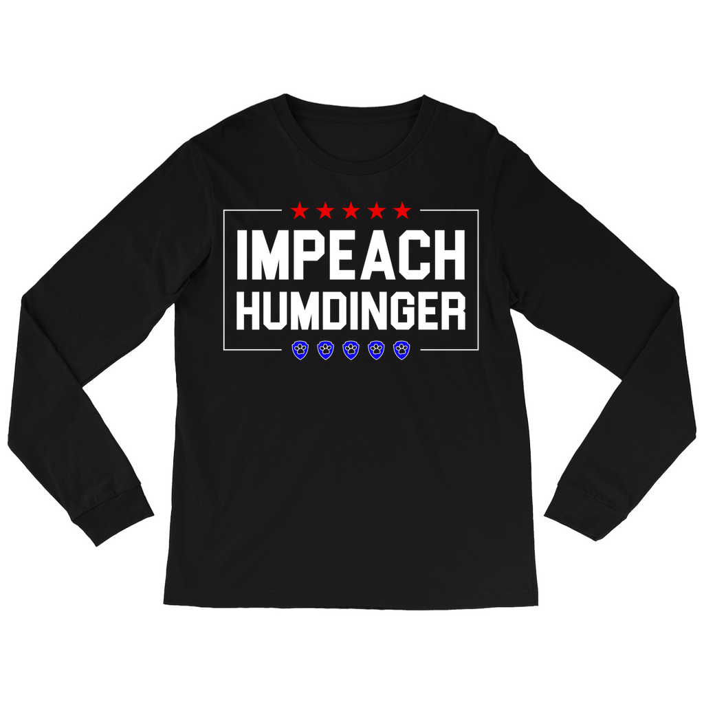 Impeach Humdinger Stars and Paws Long Sleeve Shirt (Adult Men or Unisex)