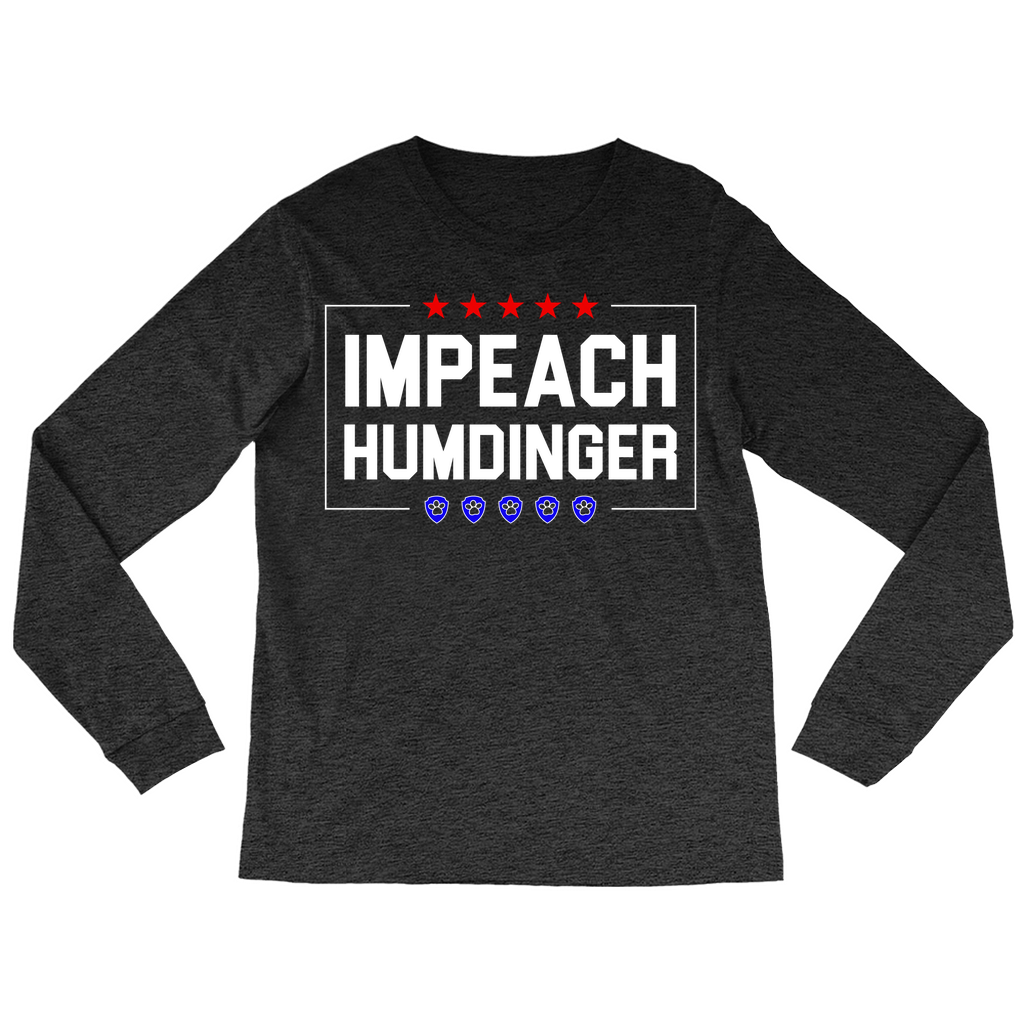 Impeach Humdinger Stars and Paws Long Sleeve Shirt (Adult Men or Unisex)