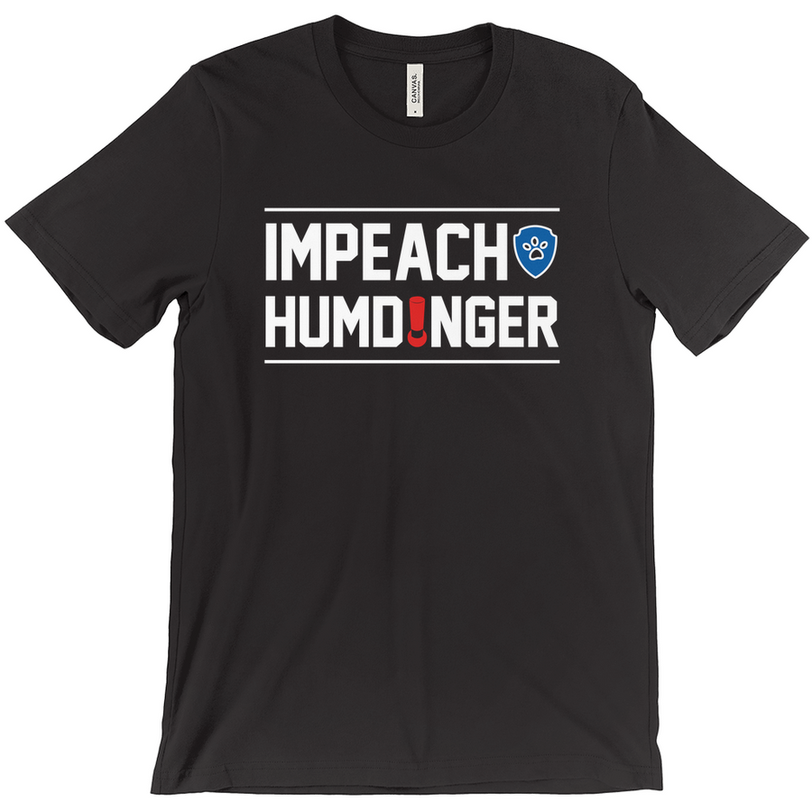 Impeach Humdinger unisex adult T-shirt